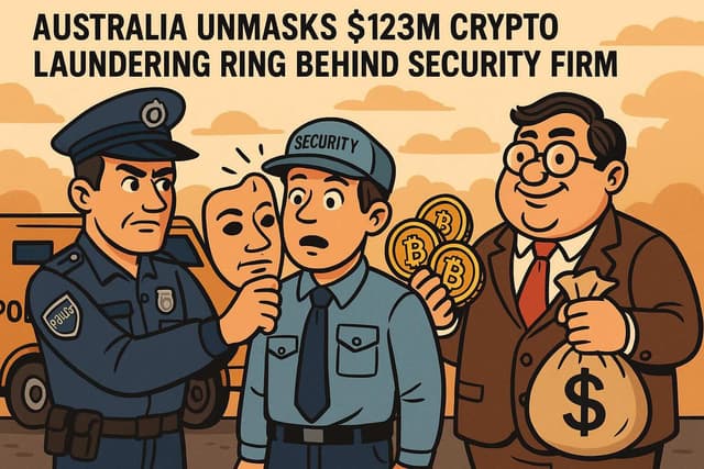 Crypto Crime in Australia: $123M Laundering Ring Exposed Behind Security Firm